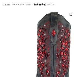 Red sequined Cowgirl boots
